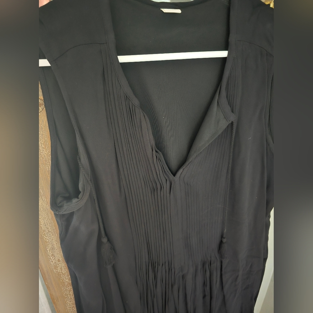 Old Navy, XL, Black Pleated High Low Sundress - Picture 7 of 11